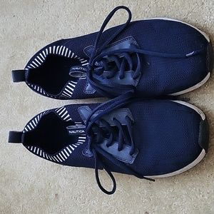 Men Blue and White Nautica sneakers